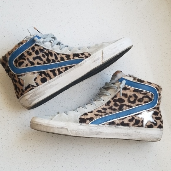 Golden Goose Shoes - GOLDEN GOOSE LEOPARD PRINT SLIDE ARCHIVE Sz.39